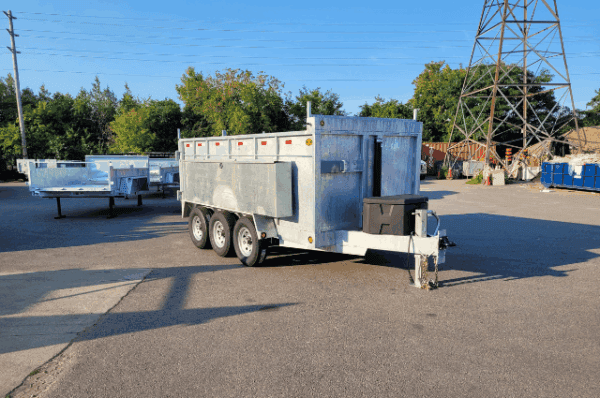 HEAVY DUTY DUMP TRAILER - 76″ x 16′ - 10 Ton - Tri Axel