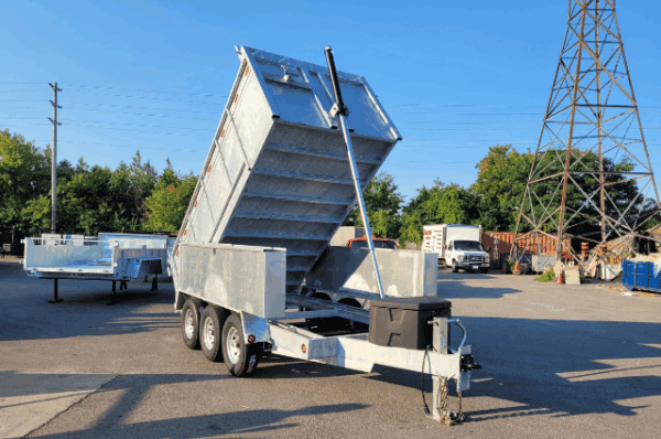HEAVY DUTY DUMP TRAILER - 76″ x 16′ - 10 Ton - Tri Axel - Image 3