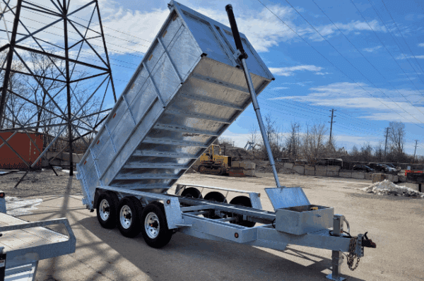 HEAVY DUTY DUMP TRAILER - 76″ x 16′ - 10 Ton - Tri Axel - Image 6